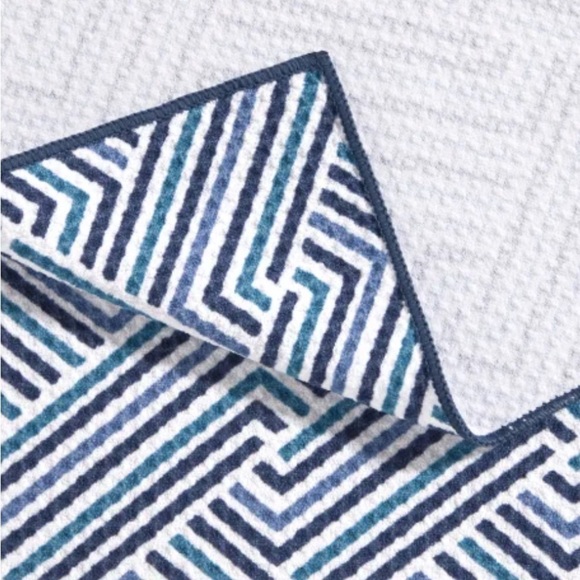 Microfiber Kitchen Towels, 8 Pack Blue 18x28 - Picture 4 of 7